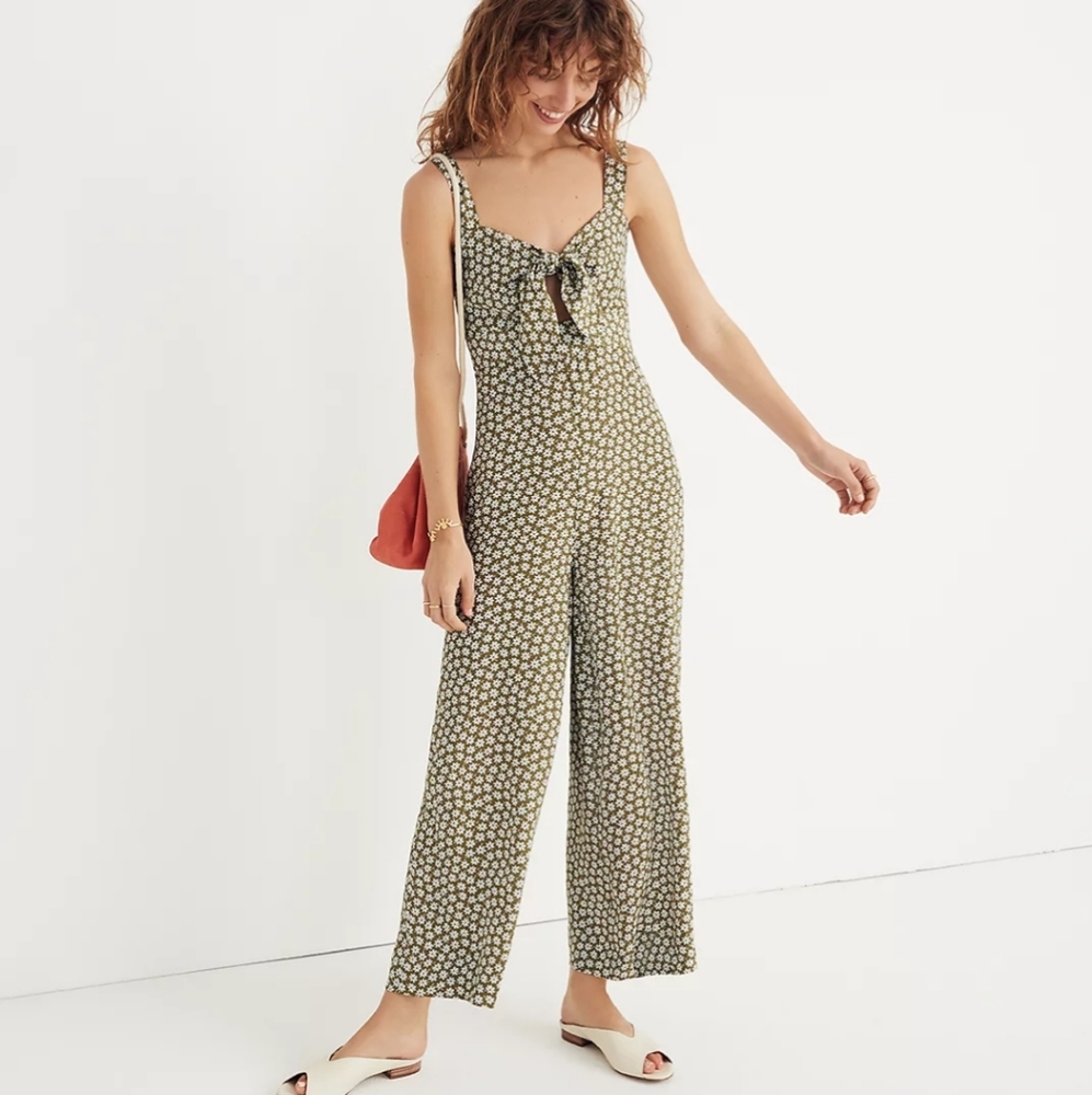Madewell Plumeria Cutout Jumpsuit, size 4